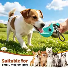 Popular Cross-Border Pet Supplies Stainless Steel Water Bottle For Cats And Dogs, Outdoor Foldable Large-Capacity Portable Water Dispenser